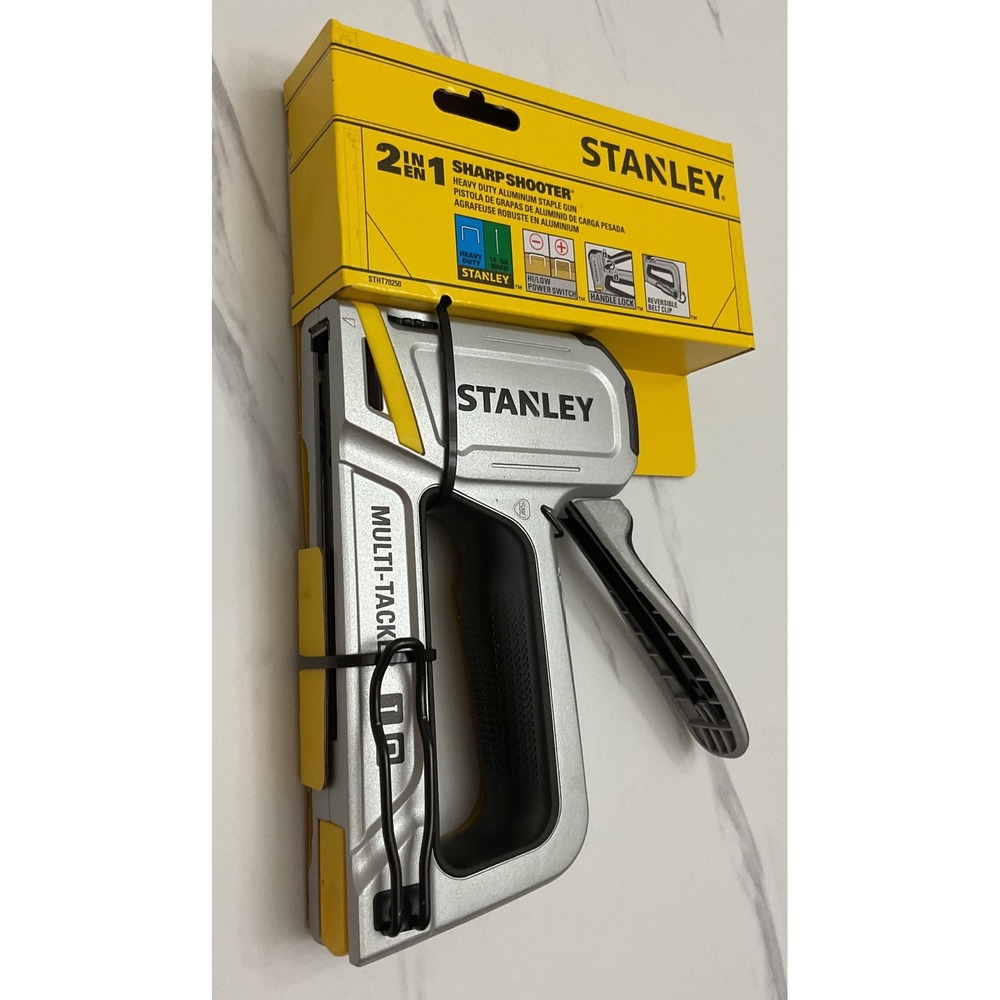 Stanley SharpShooter 2-in-1 Heavy Duty Aluminum Staple Gun Brad Nailer STHT70250